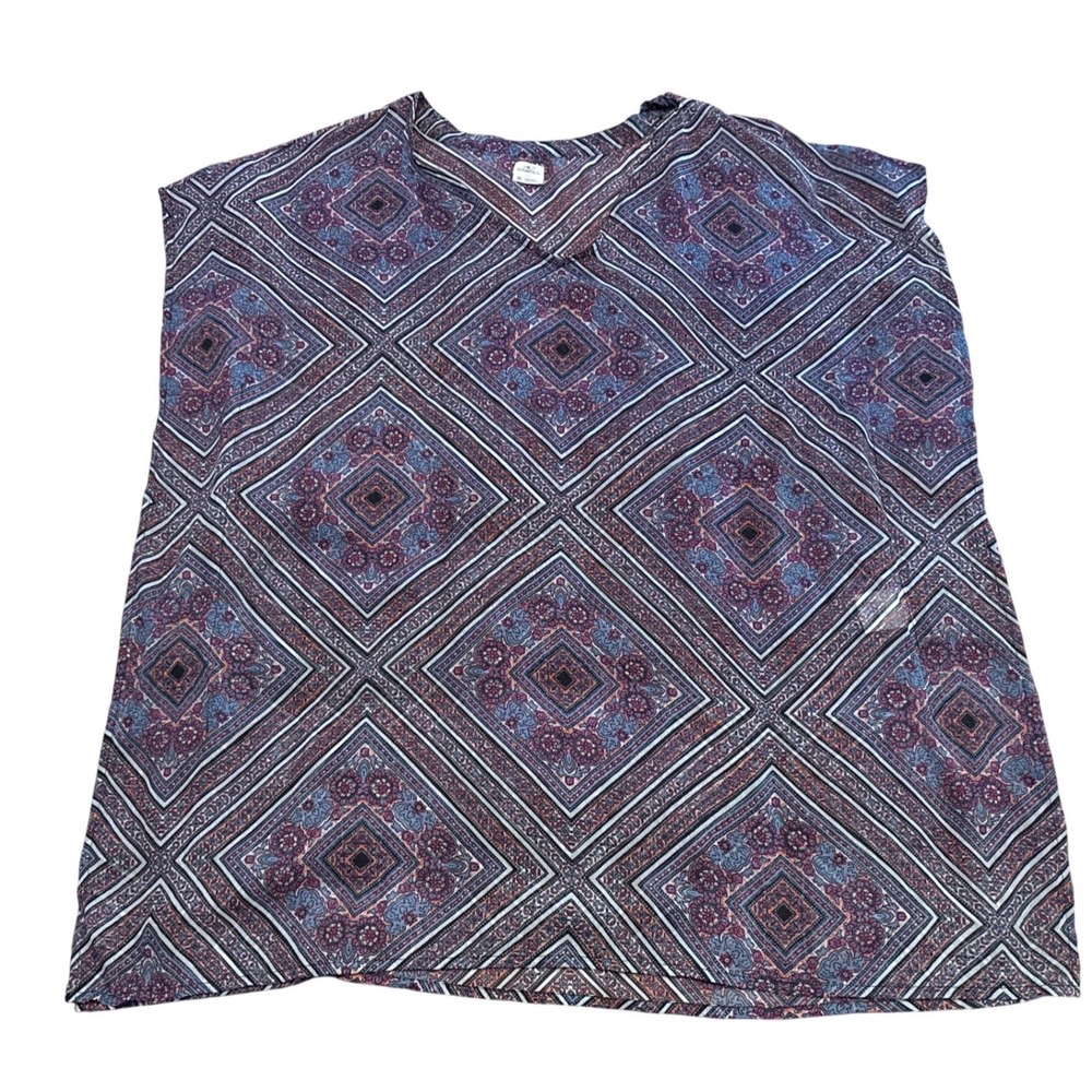 O'Neill Womens Swim Cover Up‎ Tunic Top Sleeveless Boho Beach Size M
